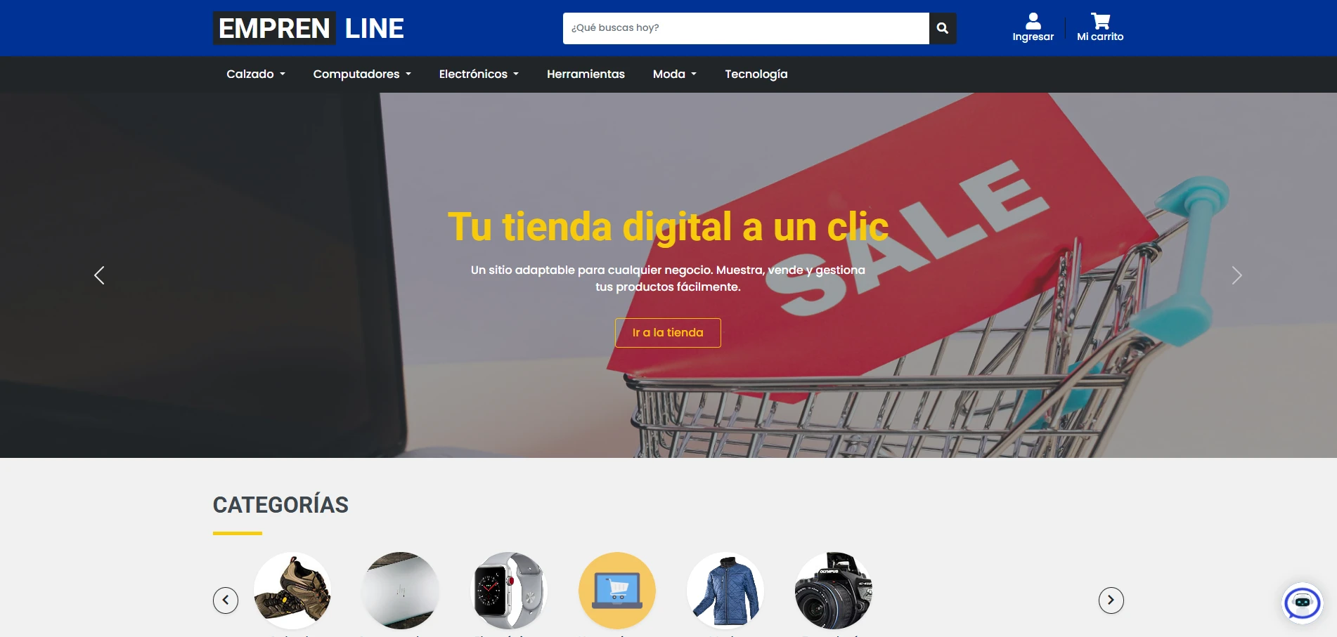 EmprenLine: pantalla 2